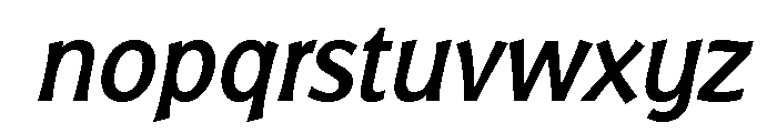 Badger Medium Italic Font LOWERCASE