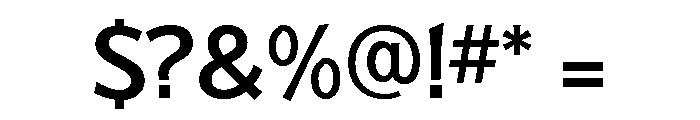Badger Medium Font OTHER CHARS