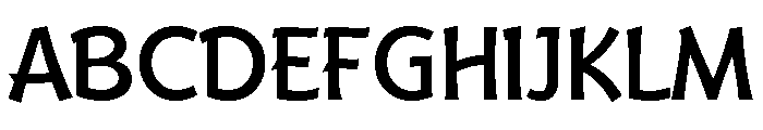 Badger Medium Font UPPERCASE
