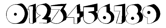 Bagaglio 3D Font OTHER CHARS