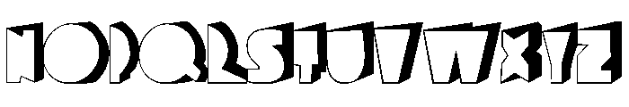Bagaglio 3D Font UPPERCASE