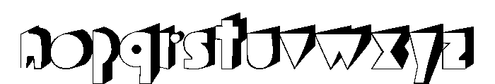 Bagaglio 3D Font LOWERCASE