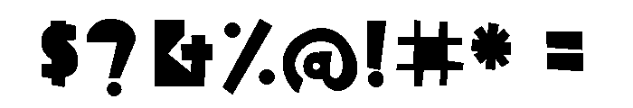 Bagaglio Flat Font OTHER CHARS