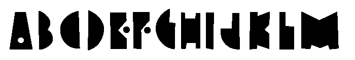 Bagaglio Flat Font UPPERCASE