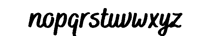 Bakerie Rough Black Font LOWERCASE