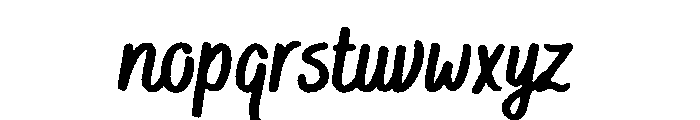 Bakerie Rough Condensed Black Font LOWERCASE