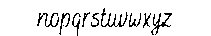 Bakerie Rough Condensed Regular Font LOWERCASE