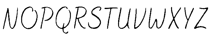 Bakerie Rough Condensed Thin Font UPPERCASE