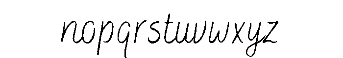 Bakerie Rough Condensed Thin Font LOWERCASE