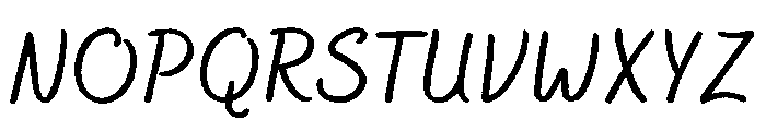Bakerie Rough Medium Font UPPERCASE