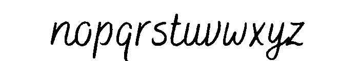Bakerie Rough Regular Font LOWERCASE