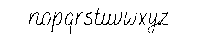 Bakerie Rough Thin Font LOWERCASE