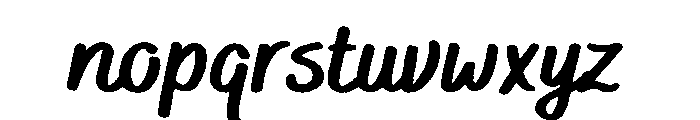Bakerie Rough Wide Black Font LOWERCASE