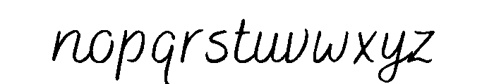 Bakerie Rough Wide Light Font LOWERCASE