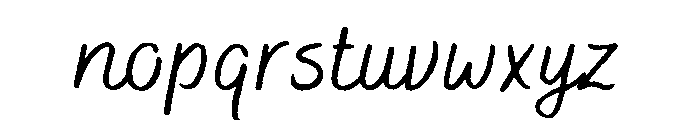 Bakerie Rough Wide Regular Font LOWERCASE