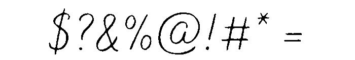 Bakerie Rough Wide Thin Font OTHER CHARS