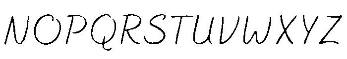 Bakerie Rough Wide Thin Font UPPERCASE