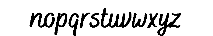 Bakerie Smooth Bold Font LOWERCASE