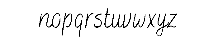 Bakerie Smooth Condensed Thin Font LOWERCASE