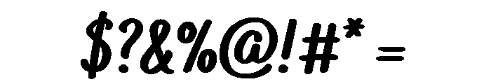 Bakerie Smooth Heavy Font OTHER CHARS