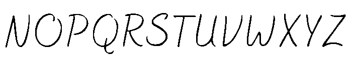 Bakerie Smooth Thin Font UPPERCASE