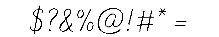 Bakerie Smooth Wide Thin Font OTHER CHARS