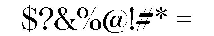 Balerno Serif Bold Font OTHER CHARS