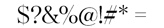 Balerno Serif Regular Font OTHER CHARS