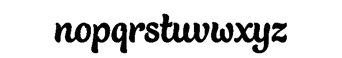 Bali Script Regular Font LOWERCASE