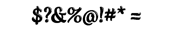 Bali Script Shine Font OTHER CHARS