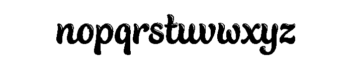 Bali Script Shine Font LOWERCASE