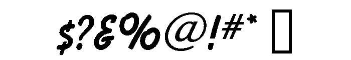Balloon Bold Font OTHER CHARS