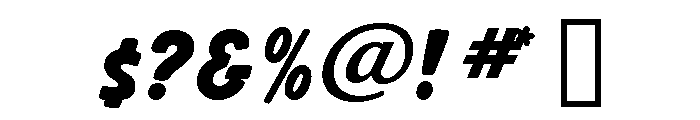 Balloon Extra Bold Font OTHER CHARS