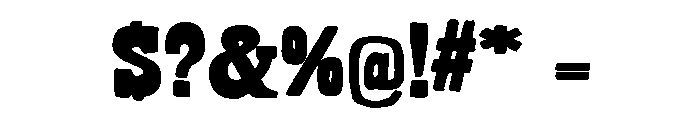 Bandoliers Beefy Font OTHER CHARS