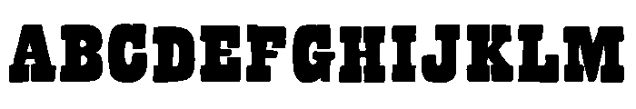 Bandoliers Beefy Font UPPERCASE