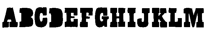 Bandoliers Dizzy Font UPPERCASE