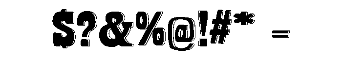 Bandoliers High Font OTHER CHARS