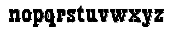 Bandoliers High Font LOWERCASE