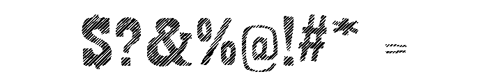 Bandoliers Jailed Font OTHER CHARS