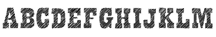 Bandoliers Jailed Font UPPERCASE