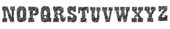 Bandoliers Jailed Font UPPERCASE