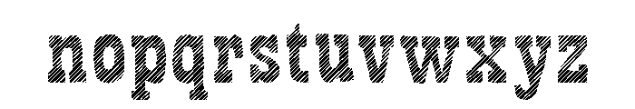 Bandoliers Jailed Font LOWERCASE