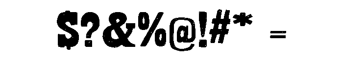 Bandoliers Regular Font OTHER CHARS