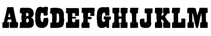 Bandoliers Regular Font UPPERCASE