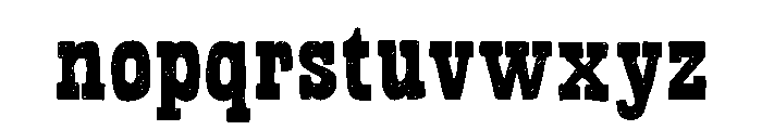 Bandoliers Regular Font LOWERCASE