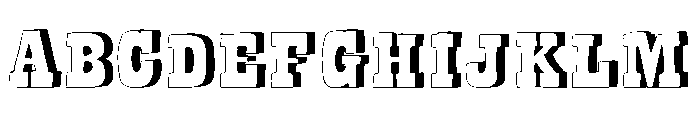 Bandoliers Rocky Font UPPERCASE