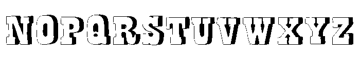 Bandoliers Rocky Font UPPERCASE