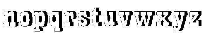 Bandoliers Rocky Font LOWERCASE