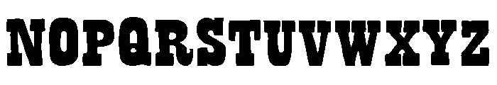 Bandoliers Shaved Font UPPERCASE