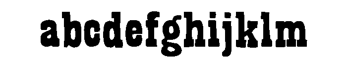 Bandoliers Shaved FONT